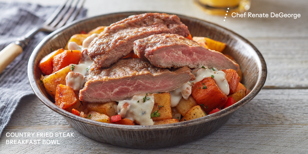 Country Fried Steak Breakfast Bowl