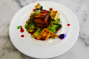 Aussie Lamb Breast with Sage Waffles
