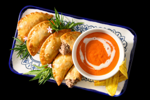 Slow-Braised Aussie Goat Empanadas