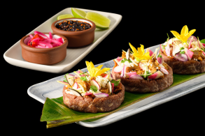 Aussie Lamb Pibil Sopes with Salsa Macha