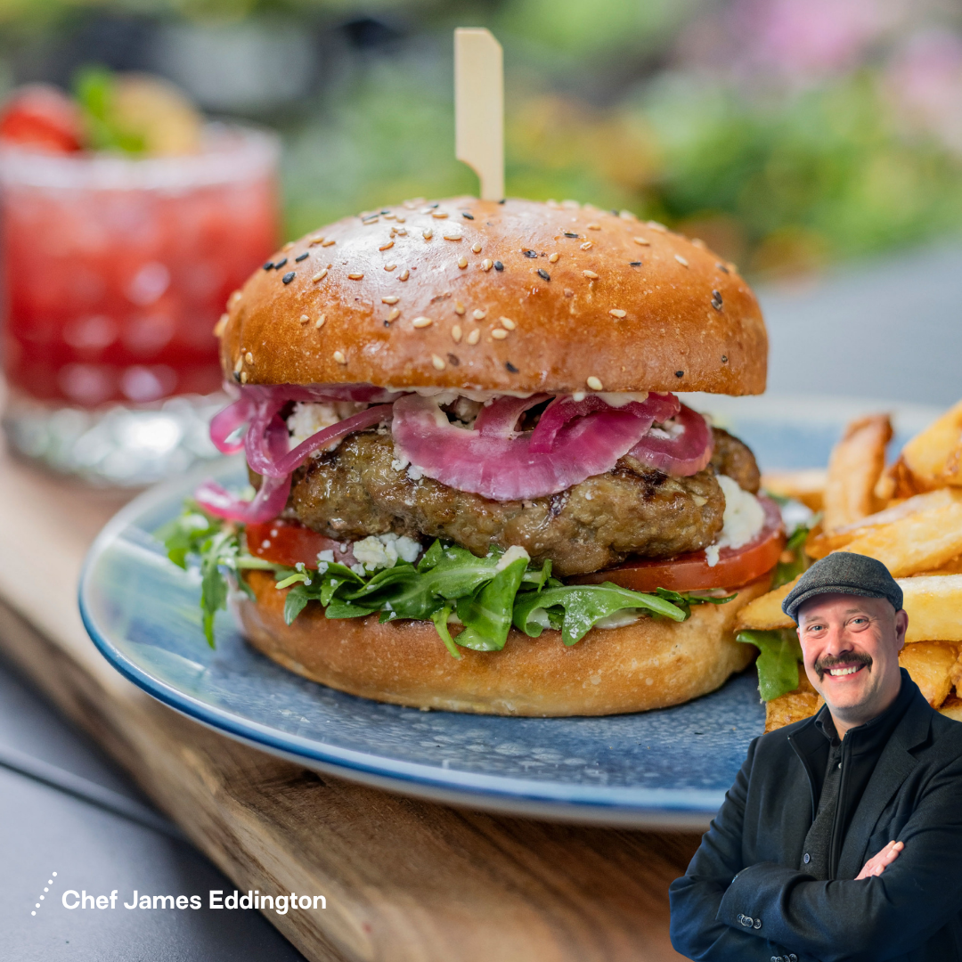 Chef James Eddington Burger