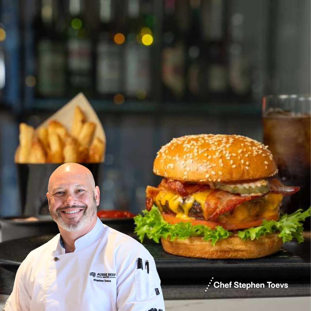 Chef Stephen Toevs Burger